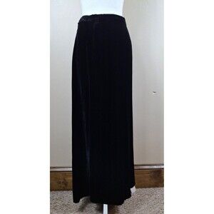 Valerie Steven Vtg Velour Skirt Women's Small Silk Blend 90's Y2K Witchy Gothic